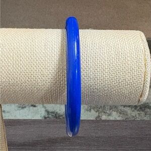 Royal Blue Resin Bangle Bracelet
